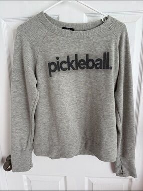 Pickleball lovers 🏓Women's Gray Crewneck Sweatshirt size Medium